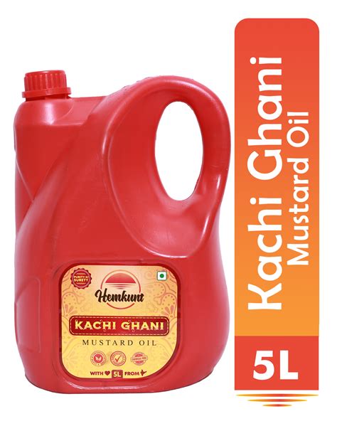 SHALIMARS Kachhi Ghani Mustard Oil (5 LTR) .